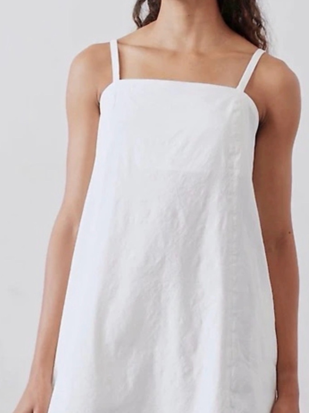 Athleta Paradise Cami Dress NWT white size Large with  pockets!